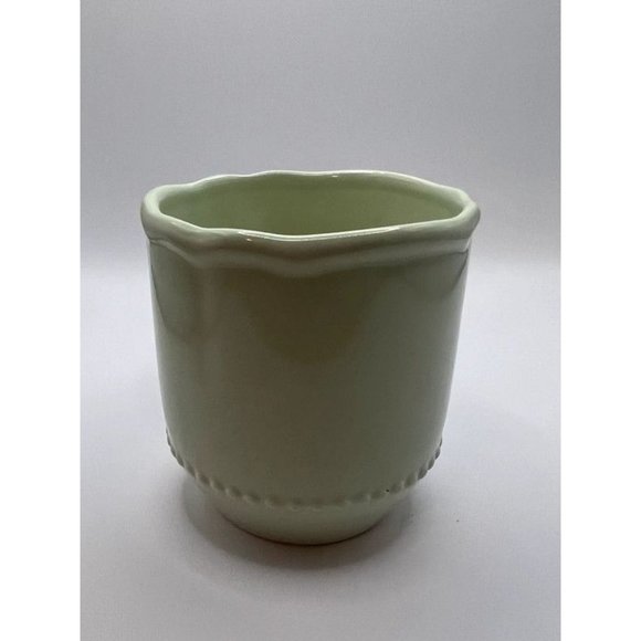 Green Beaded Pottery Barn Outlet Mugs Set of 2 - Picture 12 of 15